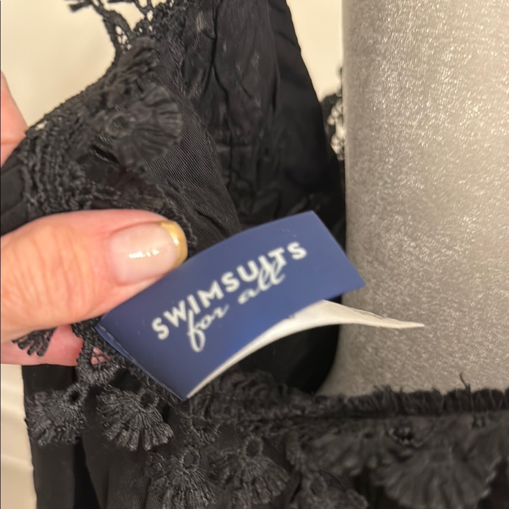 Swimsuits For All Black Lace Swimsuit - Picture 2 of 8